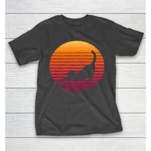 Cat Mama Sunset Mothers Day Funny Gift Graphic Unisex T-Shirt